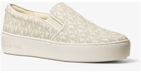 michael kors trent slip on sneaker|michael kors heeled sneakers.